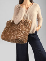 Schoudertas Claude Fawn Hindbag Bruin faon FN-vue-porte