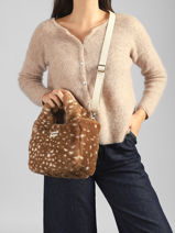Sac Port� Main Louise Faon Hindbag Marron faon FN-vue-porte