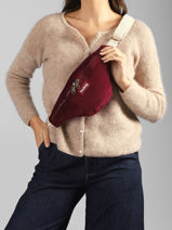 Heuptasje Hindbag Rood velours V-vue-porte