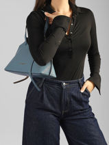 Sac Port� �paule Th Modern Polyurethane Tommy hilfiger Bleu th modern AW19037-vue-porte