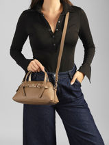 Sac Bandouli�re Th Buckle Polyurethane Tommy hilfiger Beige th buckle AW19034-vue-porte