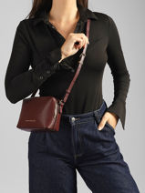 Sac Bandouli�re Th Modern Polyurethane Tommy hilfiger Rouge th modern AW19036-vue-porte