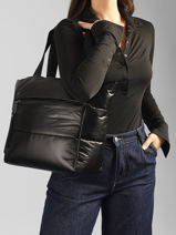 Sac Port� �paule Cumulus Nylon Recycl� Aube Noir cumulus 101CS03-vue-porte