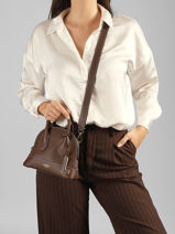 Sac Bandouli�re Belleville Cuir Lancel Marron belleville A13735-vue-porte