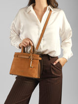 Sac Port� Main Faubourg Lancel Marron faubourg A14399-vue-porte