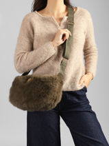 Sac Bandouli�re Doudou Le voyage en panier Vert doudou AHP310-vue-porte