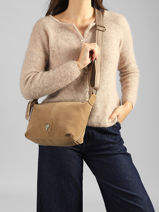 Sac Bandouli�re City Le voyage en panier Beige city AHP333-vue-porte