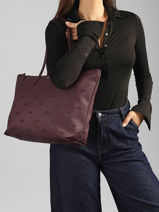 Cabas L12.12 Concept Holiday Lacoste Violet l12.12 concept holiday NF5505HN-vue-porte