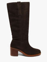 Bottes � Talon En Cuir Another trend Marron women 56321110