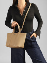 Sac � Main Authentic Lacoste Beige authentic NF5518EG-vue-porte