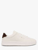 Sneakers En Cuir Tommy hilfiger Blanc men 536705U