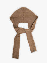 Gebreide Capuchon Capicelty Le voyage en panier Bruin accessoires AHC020