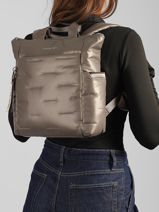 Sac � Dos Comfy Hedgren Gris cocoon HCOCN04-vue-porte