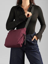 Sac Bandouli�re String Polyester Recycl� Hedgren Rouge string HSTG08-vue-porte