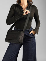 Sac Bandouli�re M Eye Polyester Recycl� Hedgren Noir inner city upgrade HIC176M-vue-porte