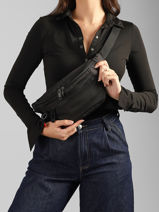 Sac Banane Ziva Polyester Recycl� Hedgren Noir inner city upgrade HIC435-vue-porte