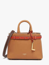 Handtas S Faubourg Leder Lancel Bruin faubourg A13547