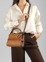 Sac Bandouli�re Faubourg Cuir Lancel Marron faubourg A13949-vue-porte