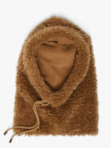 Balaclava Muts Met Teddy-effect Le voyage en panier Bruin accessoires AHC028