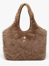 Sac Port� �paule Doudou Le voyage en panier Marron doudou AHP312