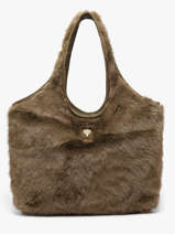 Sac Port� �paule Doudou Le voyage en panier Vert doudou AHP312