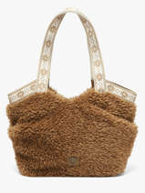 Schoudertas Winter Le voyage en panier Bruin winter AHP326