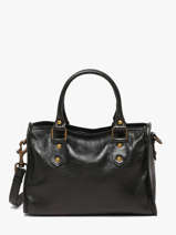 Sac Bandouli�re Cow Shiny Cuir Basilic pepper Noir cow shiny BCOS72