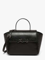 Handtas K Signature Karl lagerfeld Zwart k signature B4W30067