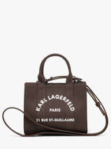 Cross Body Tas Rsg Katoen Karl lagerfeld Bruin rsg A3W50118