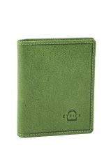 Porte-cartes Cuir Etrier Vert antik 708021