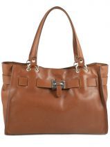 Shoppingtas Gaia Leder Texier Bruin gaia 018303