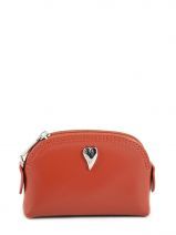 Porte-monnaie Cuir Lancaster Rouge versailles 193099