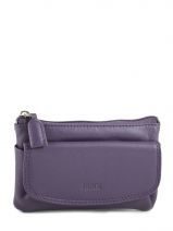 Porte-monnaie Cuir Petit prix cuir Violet supreme FA213