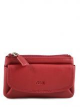 Portemonnee Leder Petit prix cuir Rood supreme FA213
