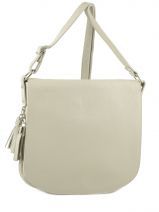 Schoudertas Caviar Leder Milano Beige caviar 145