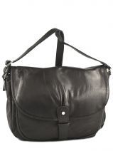 Besace Vintage Cuir Sabrina Noir vintage 10570