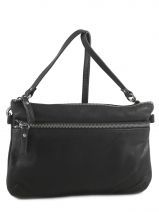 Sac Bandoulire Vicky Cuir Nat et nin Noir vintage VICKY