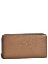 Portefeuille Cuir Nathan baume Marron nathan 1932 276N