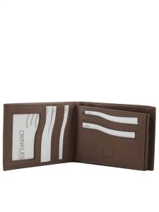 Portefeuille Cuir Crinkles Marron caviar 14082-vue-porte