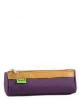 Trousse 1 Compartiment Tann's Violet kid classic 13T1