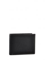 Portefeuille Cuir Serge blanco Noir new roma NRO21044