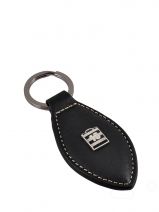 Porte-clefs Cuir Serge blanco Noir new roma PCC0216A