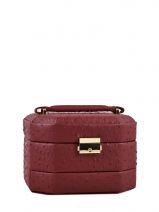 Coffret Bijoux Francinel Rouge facon autruche 97279