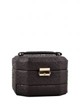 Coffret Bijoux Francinel Marron facon autruche 97279