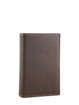 Portefeuille Cuir Katana Marron marina 753017