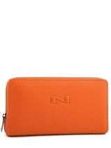 Portefeuille Cuir Nathan baume Orange nathan 1932 276N