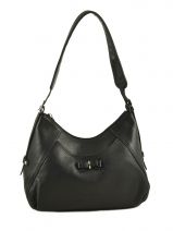Besace Mademoiselle Candice Cuir Lancaster Noir mademoiselle candice 572-71