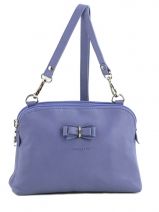 Sac Bandoulire Mademoiselle Candice Cuir Lancaster Bleu mademoiselle candice 572-69