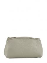 Portemonnee Leder Milano Zilver caviar G008