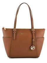Cabas Jet Set Item Cuir Michael kors Marron jet set item F2GTTT8L